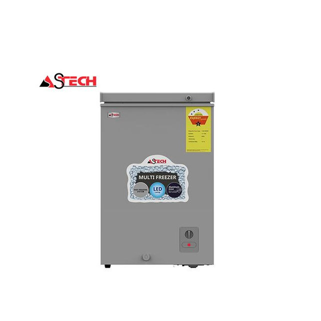 Astech Congélateur Horizontal 195 Litres - CH195 - Gris - Classe A+