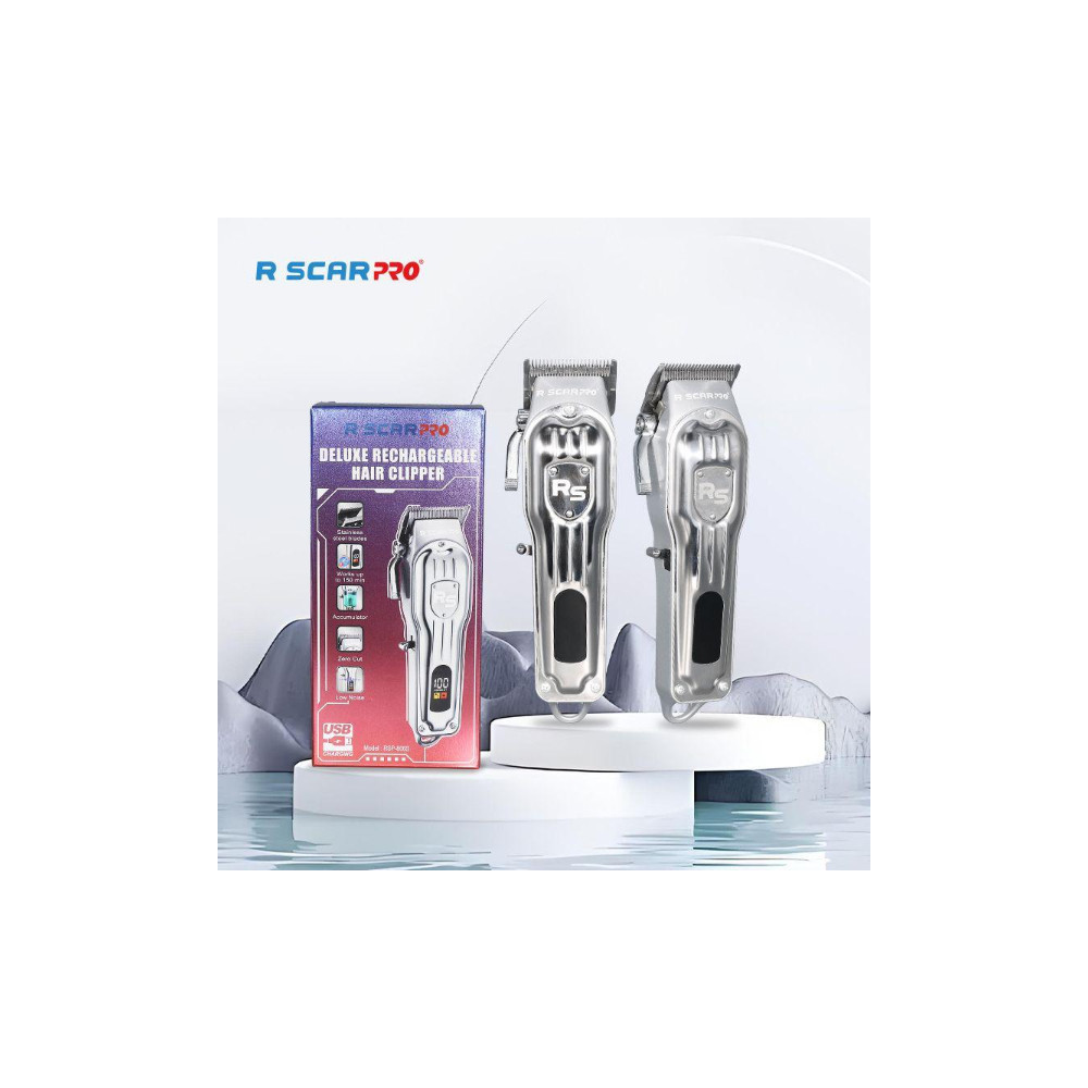 Tondeuse Professionelle Rechargeable R Scar Pro Deluxe (RSP-806S)