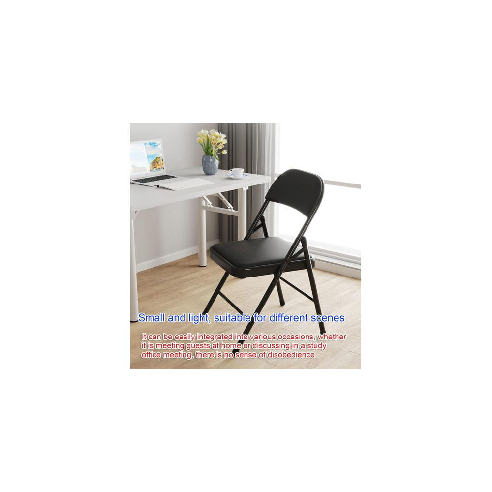 chaise en cuire pliable pour bureau, maison, jardin, restaurant, maison...