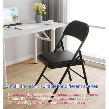 chaise en cuire pliable pour bureau, maison, jardin, restaurant, maison...