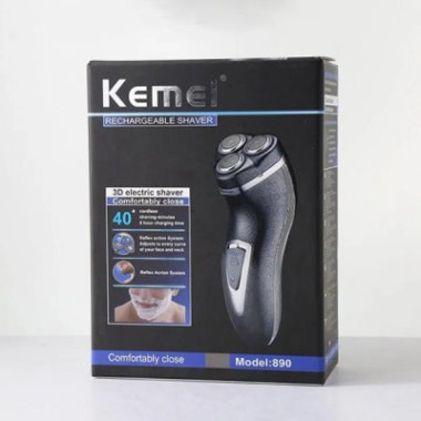 Rasoir Tondeuse Électrique Rechargeable Kemei