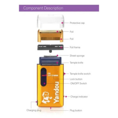 Rasoir (Tondeuse) électrique pour homme rasoir Rechargeable