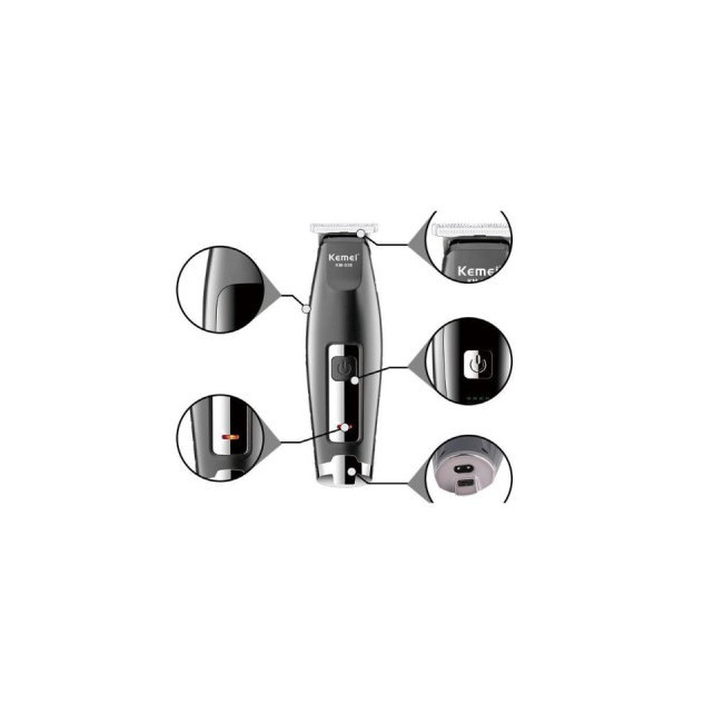 Tondeuse à cheveux professionnelle sans fil, rechargeable par USB