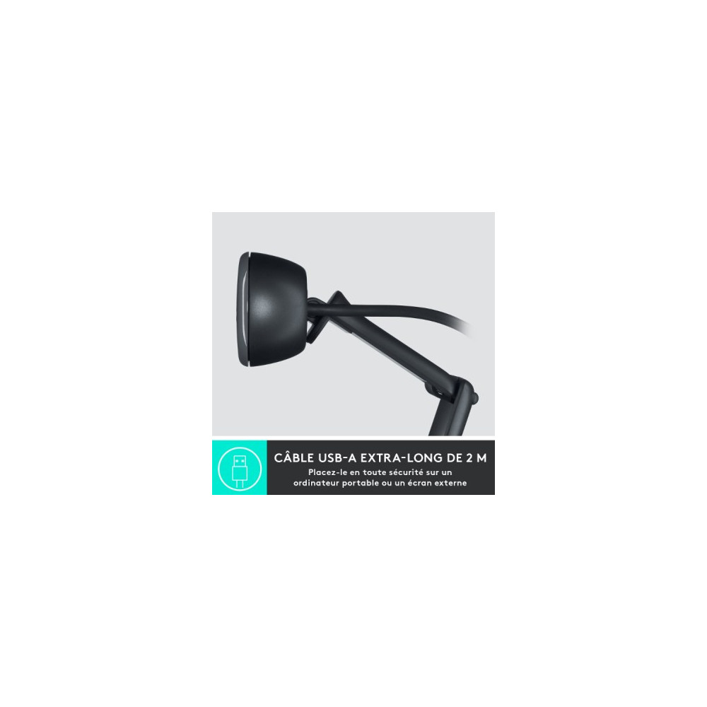 Webcam HD 720p - microphone omnidirectionnel avec réduction de bruit