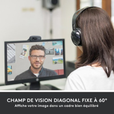 Webcam HD 720p - microphone omnidirectionnel avec réduction de bruit