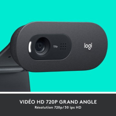 Webcam HD 720p - microphone omnidirectionnel avec réduction de bruit