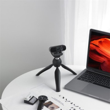 Webcam Full HD 1080P rotative avec microphone intégré
