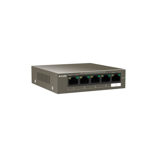 Switch 5 ports Gigabit 10/100/1000 Mbps Dont 4 ports PoE+