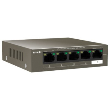 Switch 5 ports Gigabit 10/100/1000 Mbps Dont 4 ports PoE+