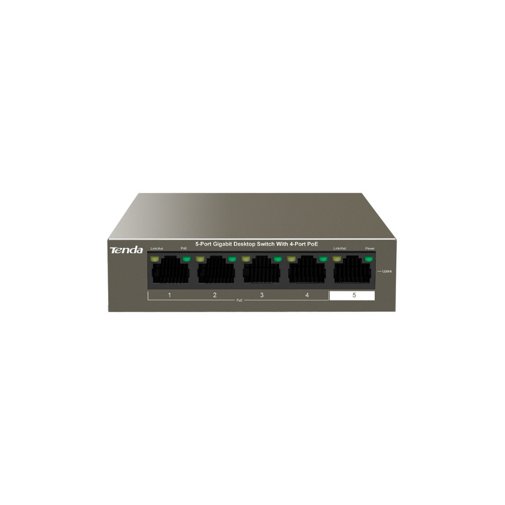 Switch 5 ports Gigabit 10/100/1000 Mbps Dont 4 ports PoE+