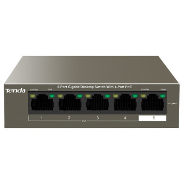 Switch 5 ports Gigabit 10/100/1000 Mbps Dont 4 ports PoE+