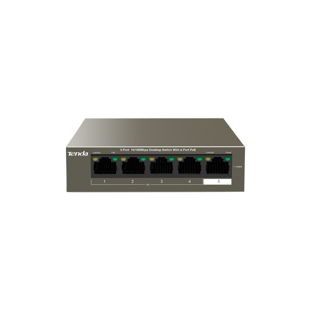 Switch 5 ports 10/100 Mbps Dont 4 ports PoE