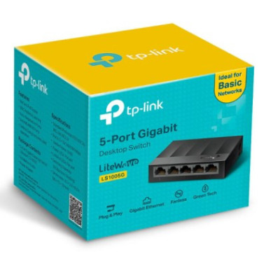 Switch 5 ports Gigabit 10/100/1000 Mbps