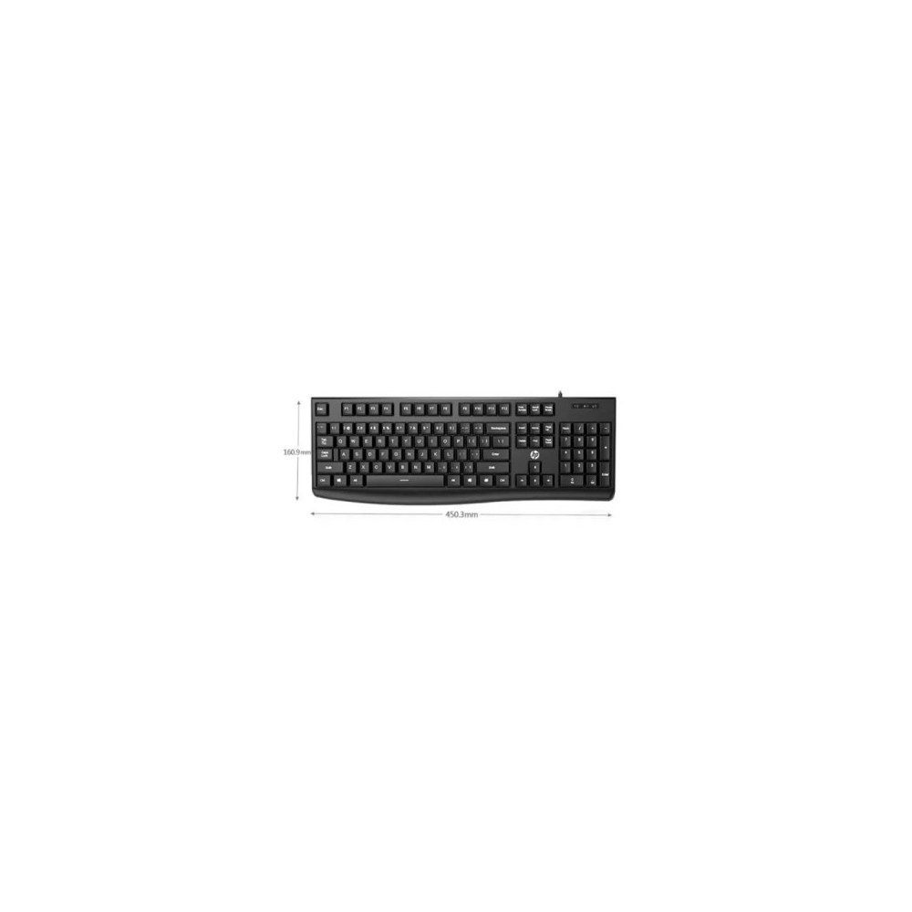 Clavier USB filaire HP K200 (noir)