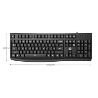 Clavier USB filaire HP K200 (noir)