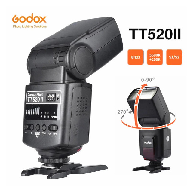 Godox Flash camera universel TT520 II + declencheur
