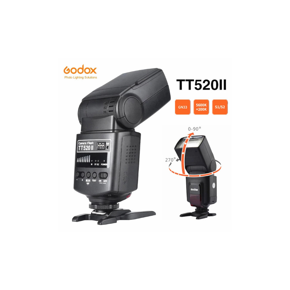 Godox Flash camera universel TT520 II + declencheur