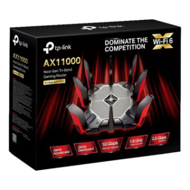 Routeur Gaming WiFi 6 AX11000 1 port WAN 2.5 GbE + 8 ports LAN Gigabit