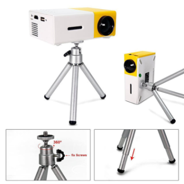 Mini projecteur LED Portable Pro, 480x272 Pixels, compatible HDMI 1080P