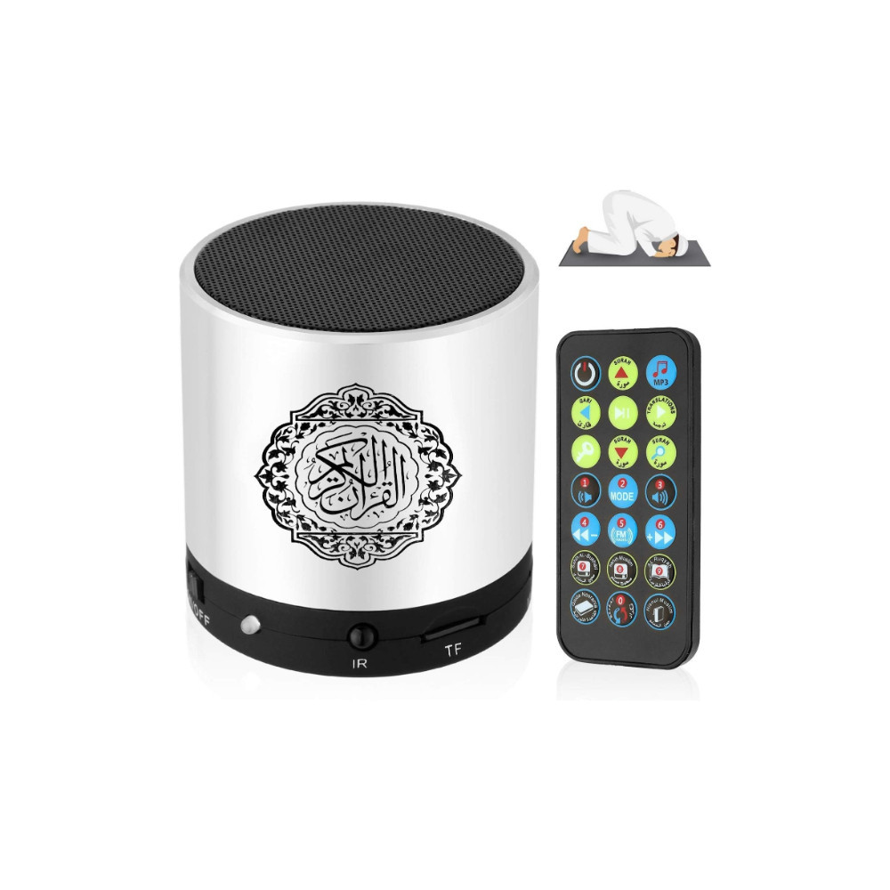 Mini Haut-parleur Coran Portable Lecteur MP3 8GB TF FM et Traducteur Coran USB Rechargeable