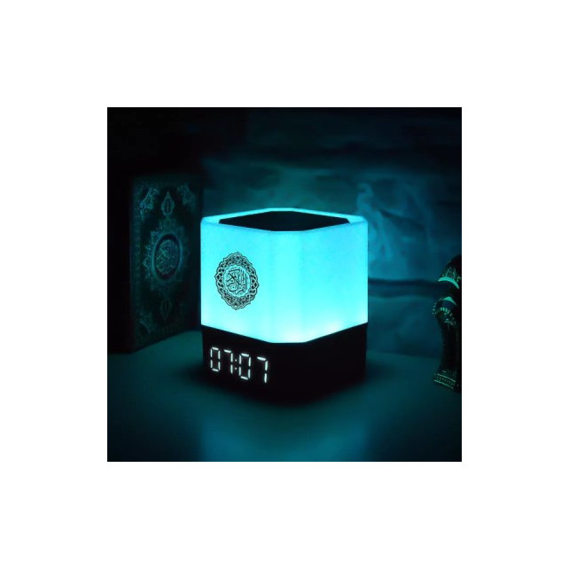 Lampe tactile Heure Quran Cube Haut-parleur QB303