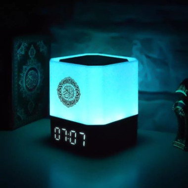 Lampe tactile Heure Quran Cube Haut-parleur QB303