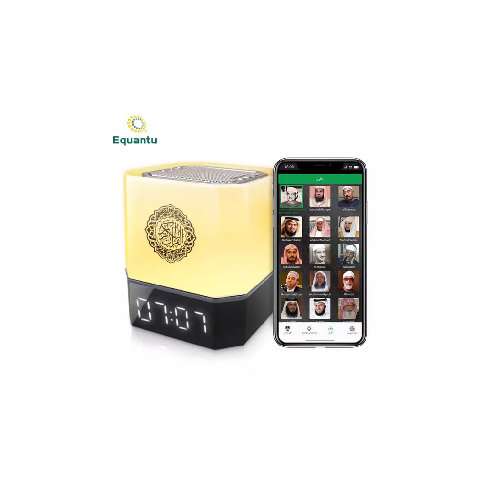 Lampe tactile Heure Quran Cube Haut-parleur QB303