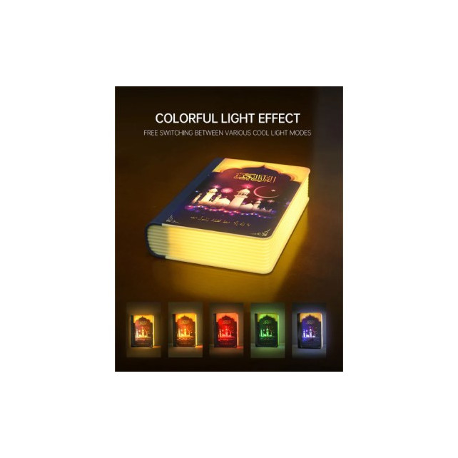 Livre et lampe Haut-parleur du Coran